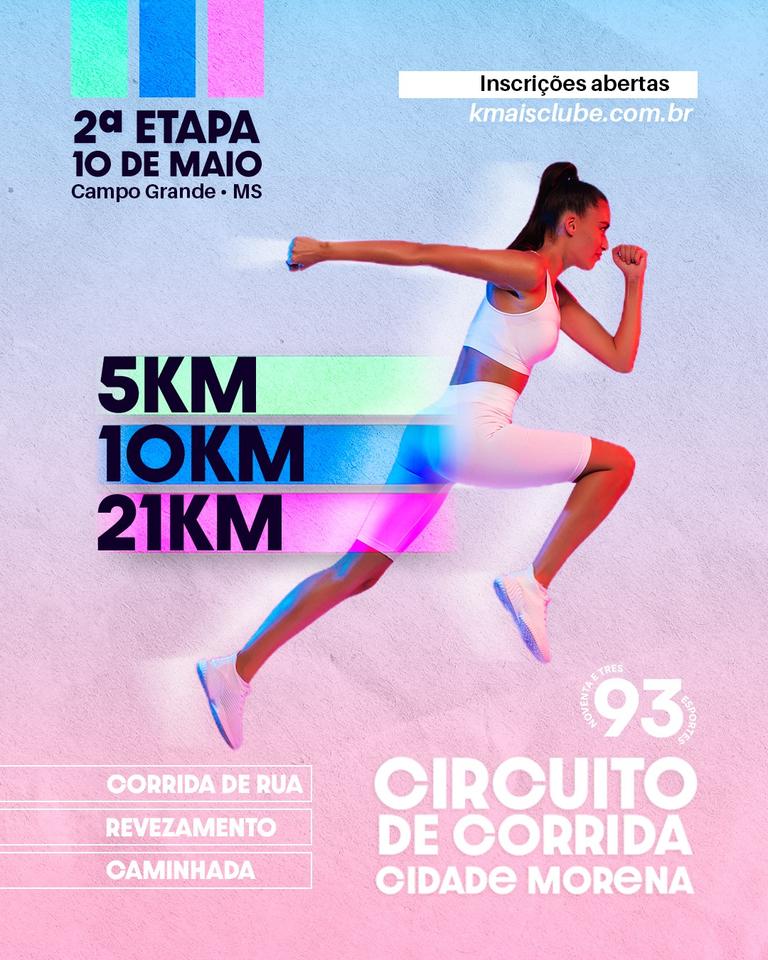 Circuito Cidade Morena realiza etapa no dia 10 com R$ 24 mil em pr&ecirc;mios em Campo Grande