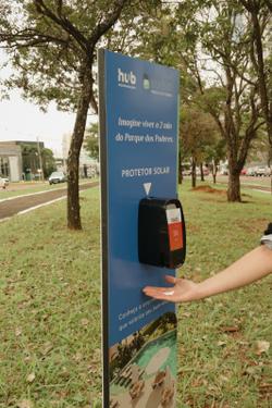 Parque dos Poderes passa a oferecer protetor solar gratuito aos fins de semana
