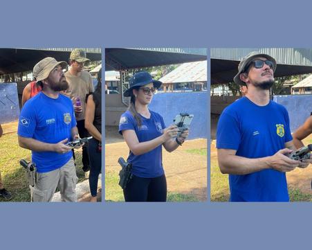Peritos oficiais forenses fazem curso para operar drone
