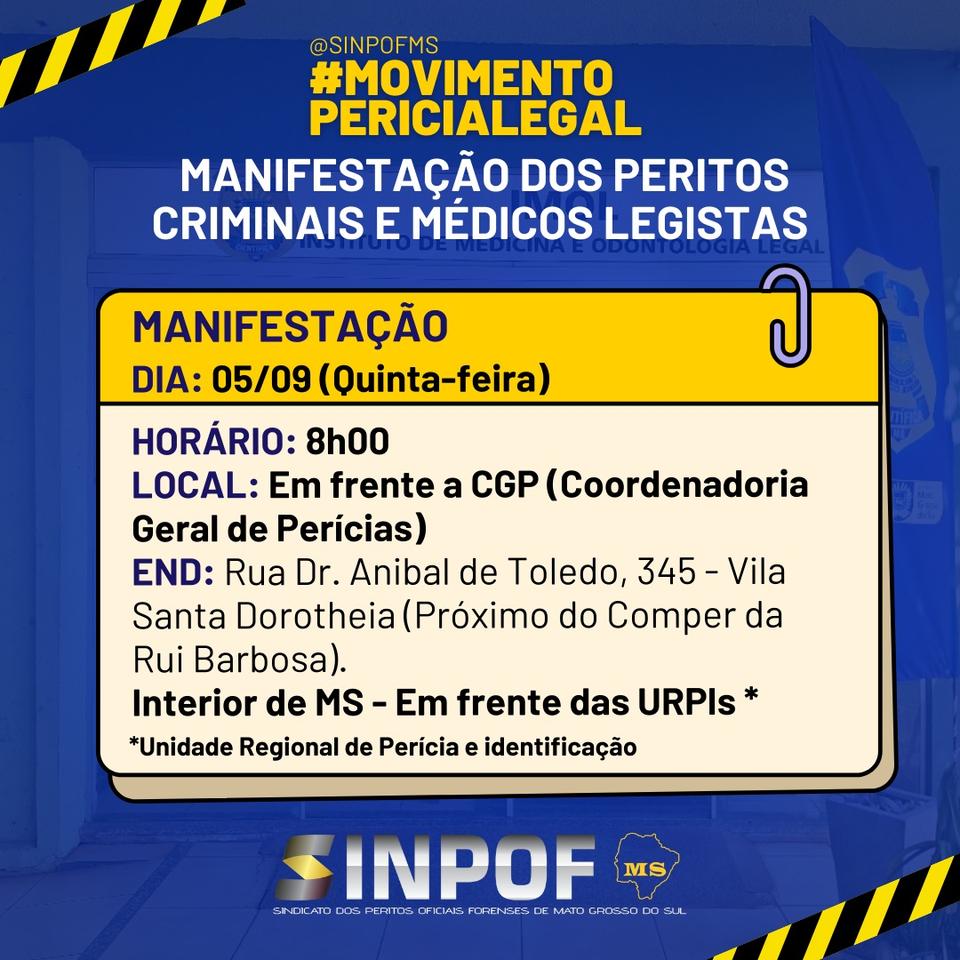 Peritos Criminais e M&eacute;dicos Legistas far&atilde;o manifesta&ccedil;&atilde;o amanh&atilde; (5)