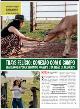 A ro&ccedil;a venceu&excl; Produtora rural&comma; advogada e pecuarista de Costa Rica&comma; Thays Fel&iacute;cio ganha as p&aacute;ginas da Revista Caras