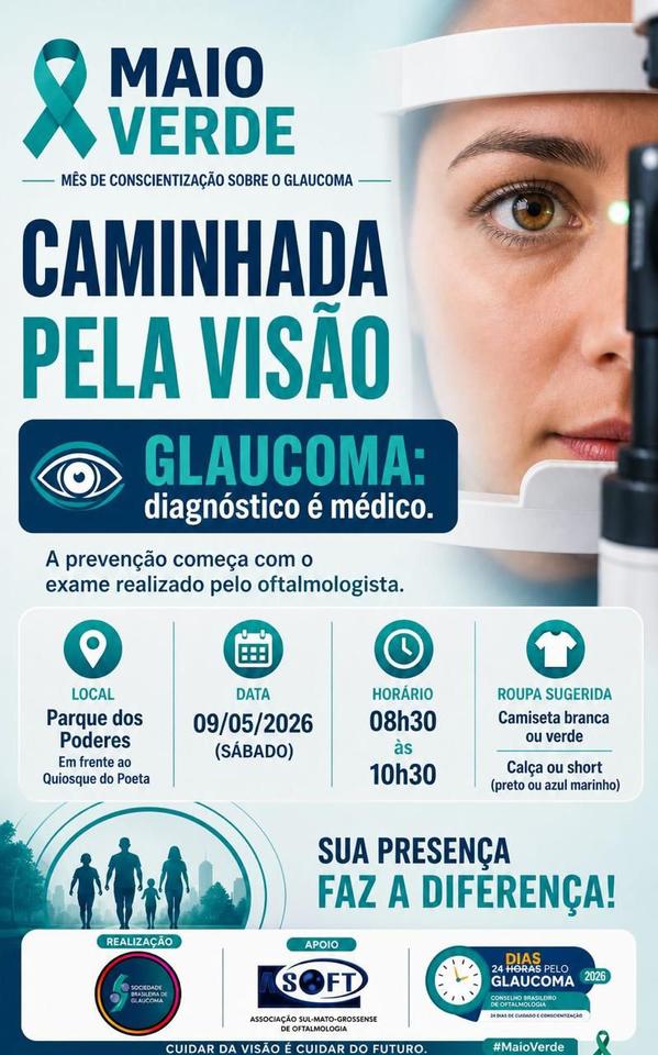 Caminhada pela Vis&atilde;o acontece s&aacute;bado (09) em Campo Grande 