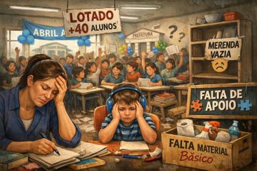 Professores denunciam colapso na educação e cobram gestão eficiente de prefeito e secretária