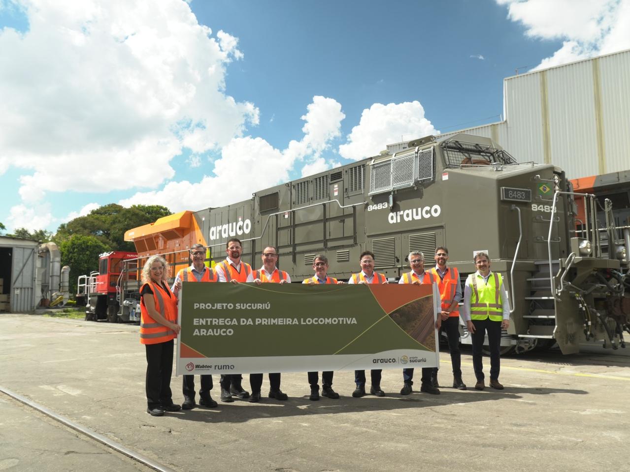 Arauco recebe primeiras locomotivas e acelera implanta&ccedil;&atilde;o de ferrovia estrat&eacute;gica em MS