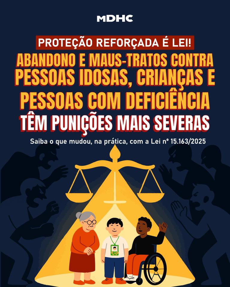 Nova lei aumenta penas por maus-tratos contra idosos, pessoas com defici&ecirc;ncia e crian&ccedil;as